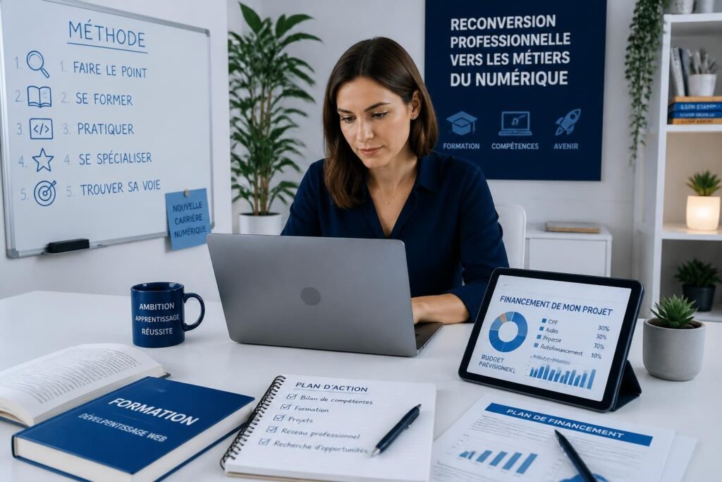 découvrez comment vous reconvertir dans le numérique grâce à notre guide complet sur les méthodes, les formations disponibles et les options de financement pour réussir votre transition professionnelle.