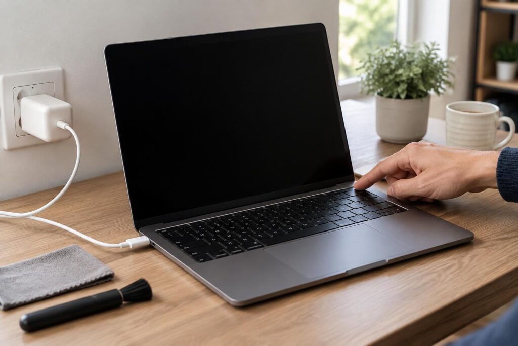 MacBook Air écran noir : causes et solutions quand il ne démarre plus